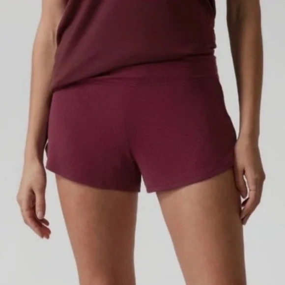 ☀️ New! ATHLETA Well Rested Rib Sleep Short size Large - Picture 2 of 8